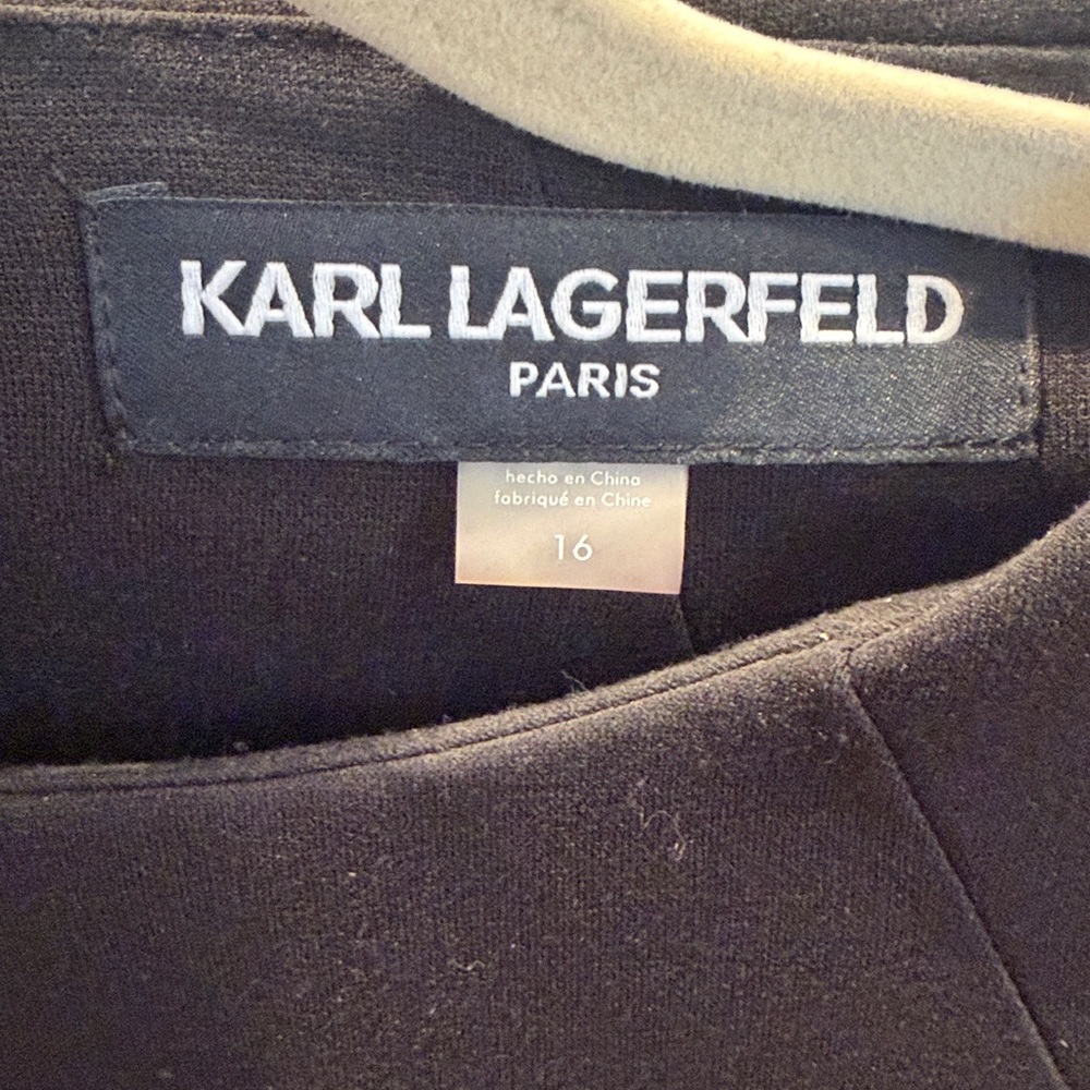 Karl Lagerfeld Paris Black Sleeveless Dress NWT black 16 - Picture 8 of 8